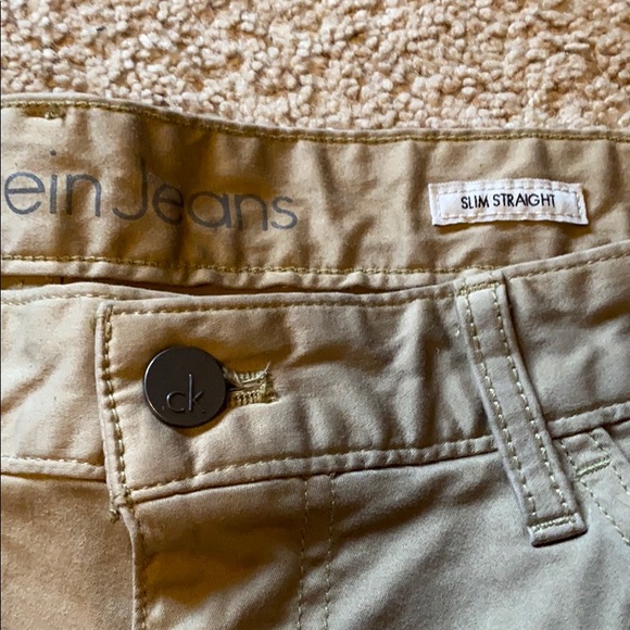 Calvin Klein slim straight khakis 34x32 - Picture 3 of 4